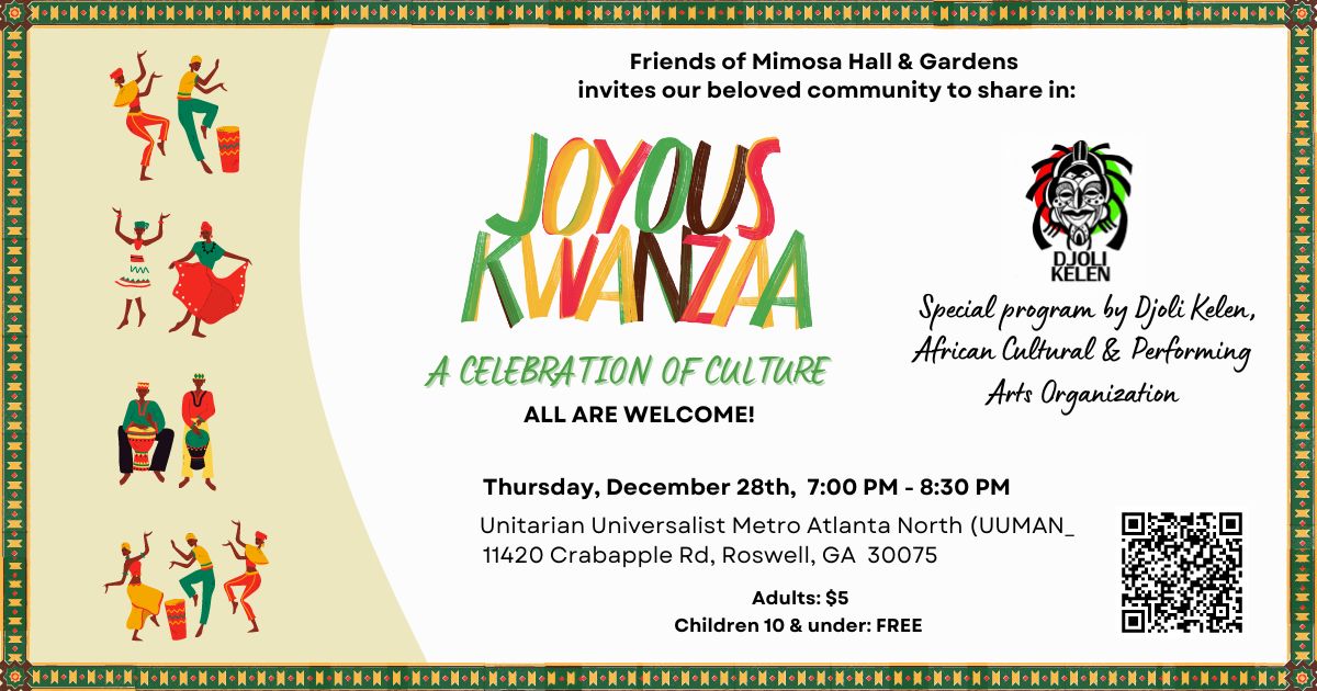 Dec. 28 2023 Kwanzaa Celebration at UUMAN